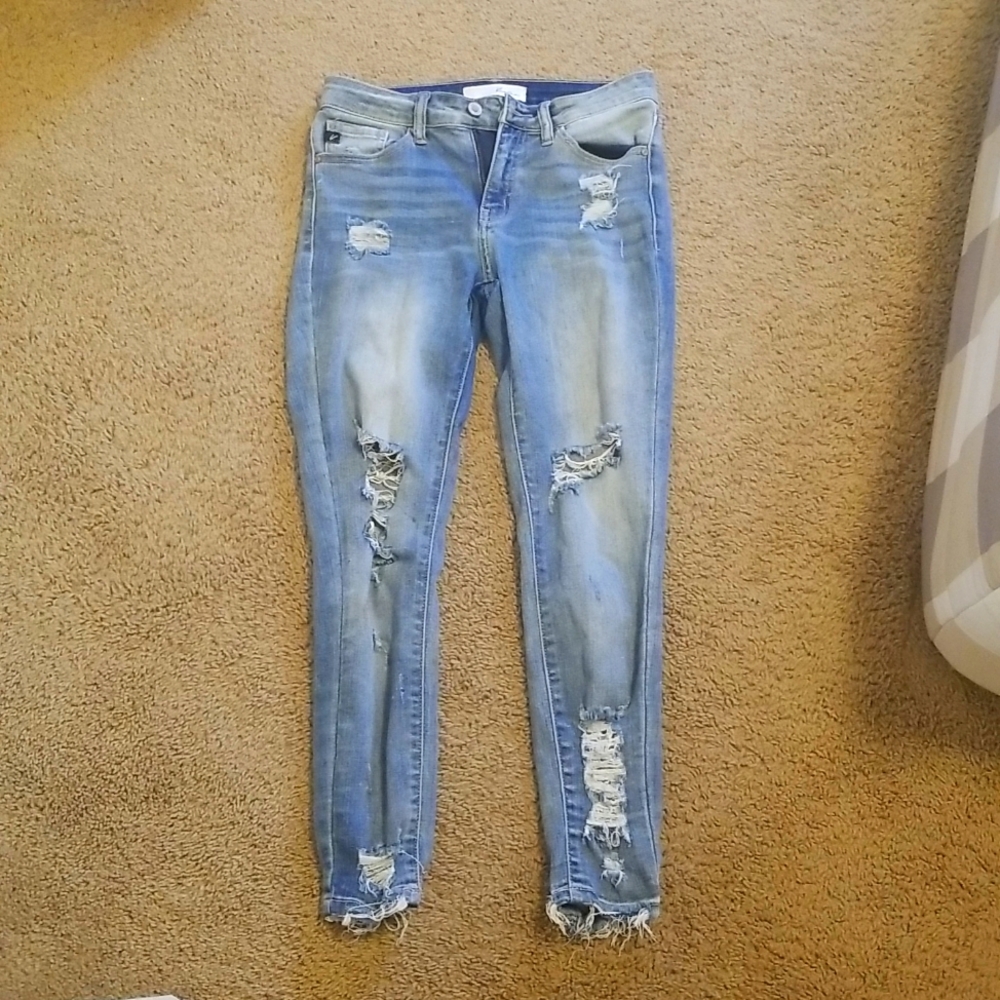 Kancan distressed skinny jeans
